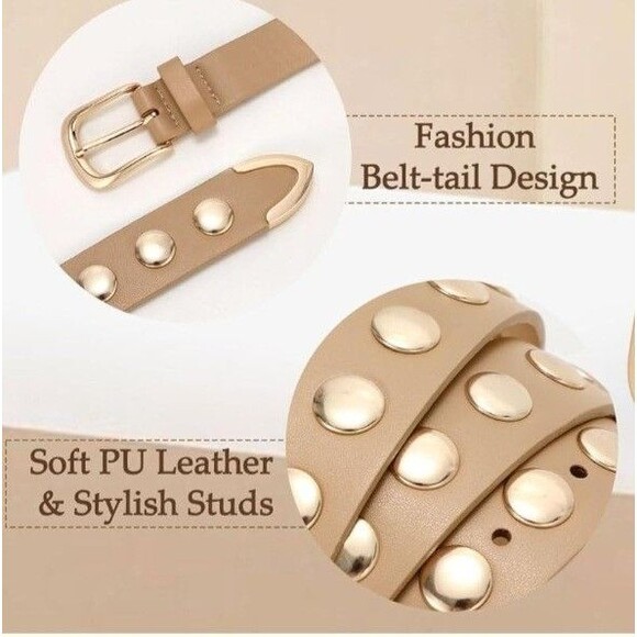 WERFORU Women Fashion Faux Leather Belt Women Belts for Jeans Dress Women - Picture 2 of 6